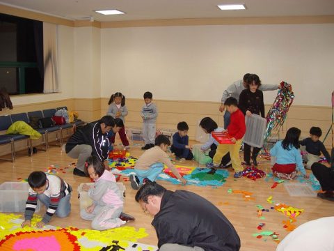 엄마,아빠 그리고 자녀와 함께하는 도미노행사 사진 1