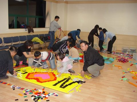 엄마,아빠 그리고 자녀와 함께하는 도미노행사 사진 14