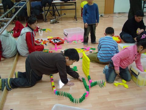 엄마,아빠 그리고 자녀와 함께하는 도미노행사 사진 6