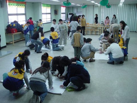 의정부초 어린이적십자 도미노게임 사진 2