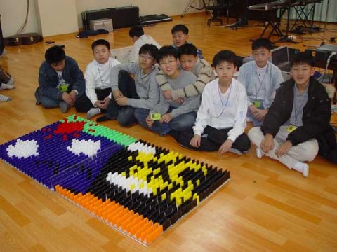 성도교회 중등부 동계수련회 도미노게임 사진 3