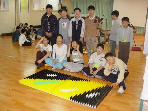 성도교회 중등부 동계수련회 도미노게임 사진 5