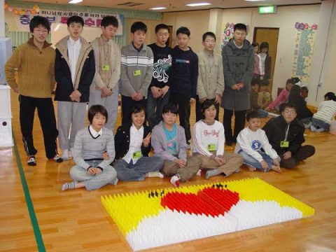 성도교회 중등부 동계수련회 도미노게임 사진 6
