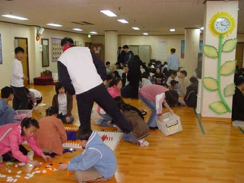 성도교회 중등부 동계수련회 도미노게임 사진 8