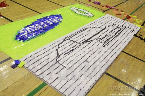 르노 삼성 자동차 / 창립 10주년 기념행사 / 도전기네스 클레이도미노 사진 14