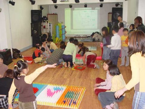 인천 성은교회 초등부 도미노체험 사진 5
