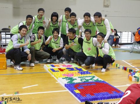 한일 학생 국제 교류 행사(일본 큐슈)도미노 대회  2011.11 사진 12