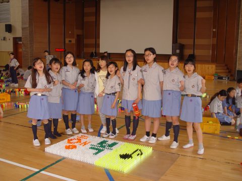 안현초 도미노 체험 스카우트 활동 2013,05 사진 11