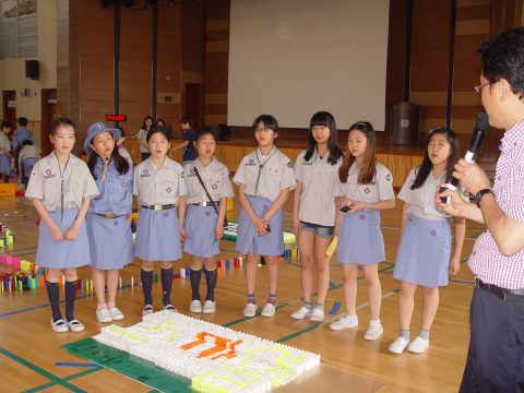 안현초 도미노 체험 스카우트 활동 2013,05 사진 13