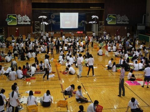 강릉정보고등학교 축제 도미노 사진 3
