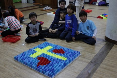 2014 염산교회 유년부 도미노게임 사진 7