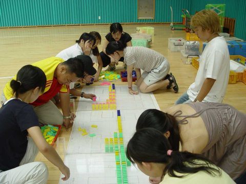2005 국제 청소년 캠프 한마음 도미노 행사 (1) 사진 5