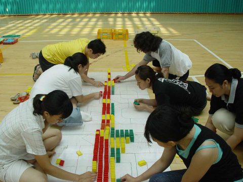 2005 국제 청소년 캠프 한마음 도미노 행사 (1) 사진 6
