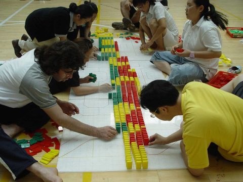 2005 국제 청소년 캠프 한마음 도미노 행사 (1) 사진 7