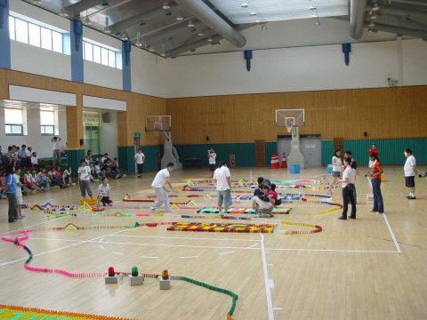 2005 국제 청소년 캠프 한마음 도미노 행사 (1) 사진 9