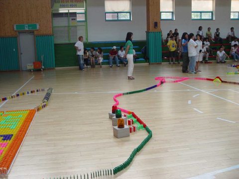 2005 국제 청소년 캠프 한마음 도미노 행사 (2) 사진 3