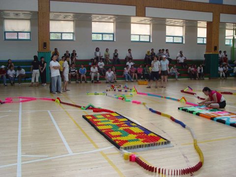 2005 국제 청소년 캠프 한마음 도미노 행사 (2) 사진 4
