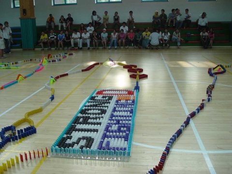 2005 국제 청소년 캠프 한마음 도미노 행사 (2) 사진 6