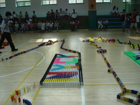 2005 국제 청소년 캠프 한마음 도미노 행사 (2) 사진 7