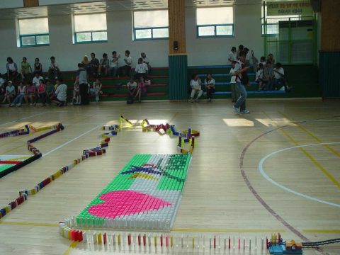 2005 국제 청소년 캠프 한마음 도미노 행사 (2) 사진 8